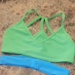 Green and Blue Women's Tank Top